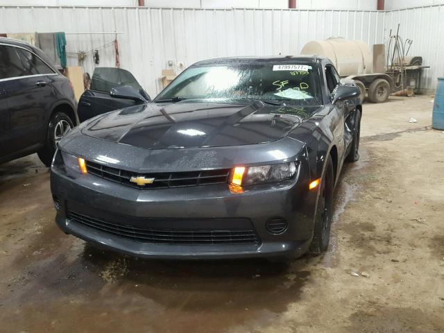 2G1FA1E33E9200019 - 2014 CHEVROLET CAMARO LS CHARCOAL photo 2