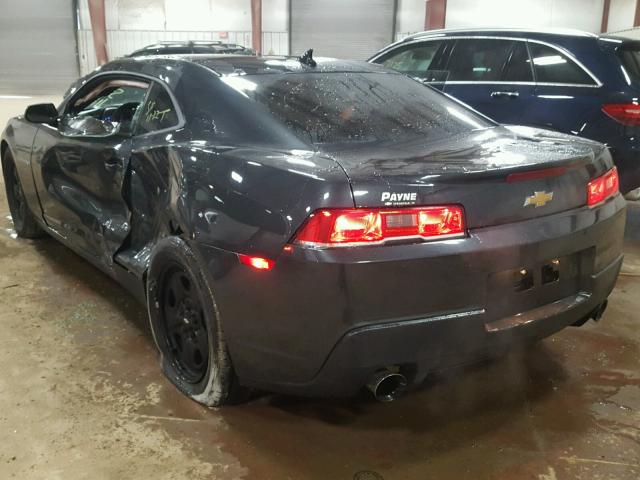 2G1FA1E33E9200019 - 2014 CHEVROLET CAMARO LS CHARCOAL photo 3