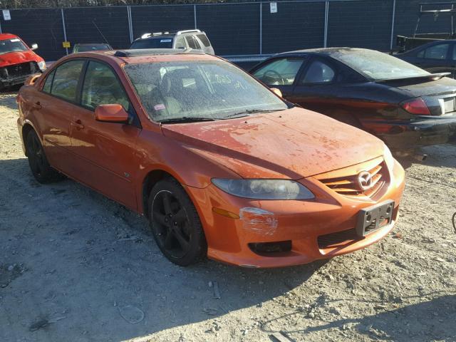 1YVHP84D845N55727 - 2004 MAZDA 6 S ORANGE photo 1