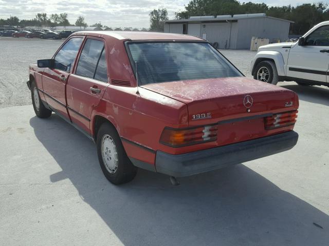 WDBDA24A4EA029501 - 1984 MERCEDES-BENZ 190 E 2.3 RED photo 3