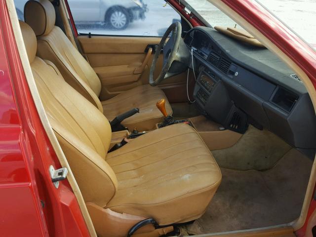 WDBDA24A4EA029501 - 1984 MERCEDES-BENZ 190 E 2.3 RED photo 5