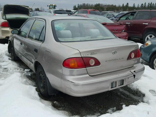 2T1BR12E52C878917 - 2002 TOYOTA COROLLA CE BEIGE photo 3