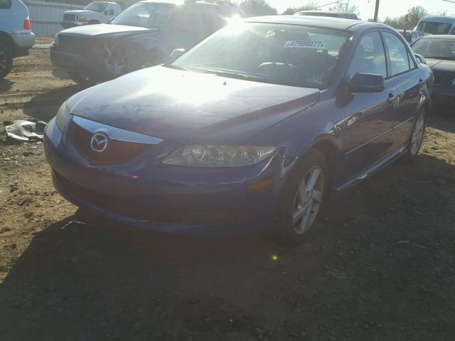 1YVFP80D835M21487 - 2003 MAZDA 6 S BLUE photo 2