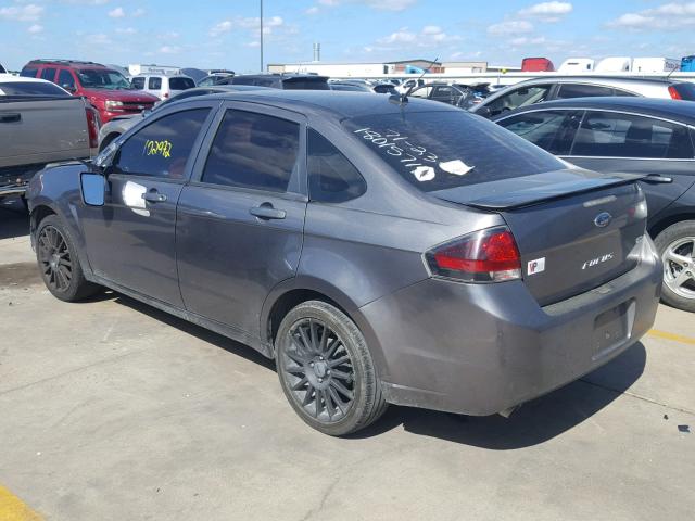 1FAHP3GN2BW153857 - 2011 FORD FOCUS SES GRAY photo 3