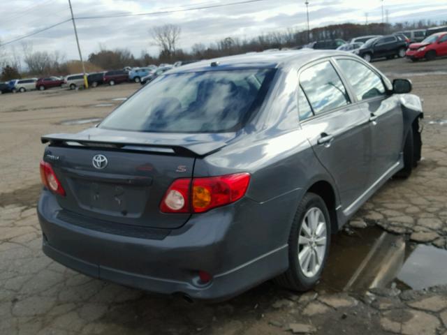 2T1BU4EEXAC466292 - 2010 TOYOTA COROLLA BA GRAY photo 4