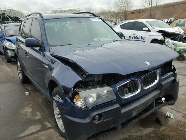 WBXPA934X5WD10214 - 2005 BMW X3 3.0I BLUE photo 1