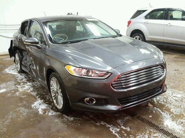 3FA6P0T94GR339909 - 2016 FORD FUSION SE GRAY photo 1