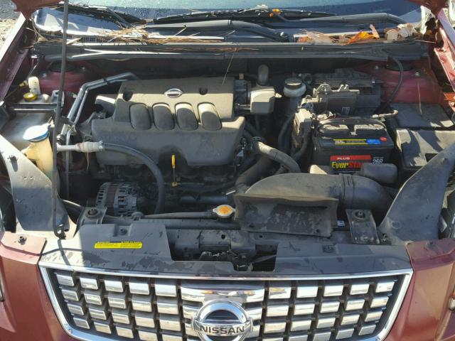 3N1AB61E07L682101 - 2007 NISSAN SENTRA 2.0 BURGUNDY photo 7