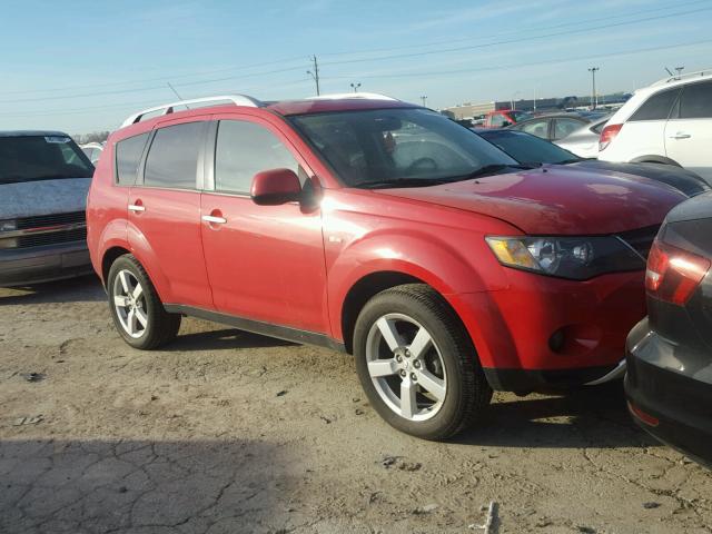 JA4MT41XX7Z008067 - 2007 MITSUBISHI OUTLANDER RED photo 1