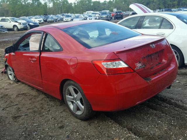 2HGFG12827H570040 - 2007 HONDA CIVIC EX RED photo 3