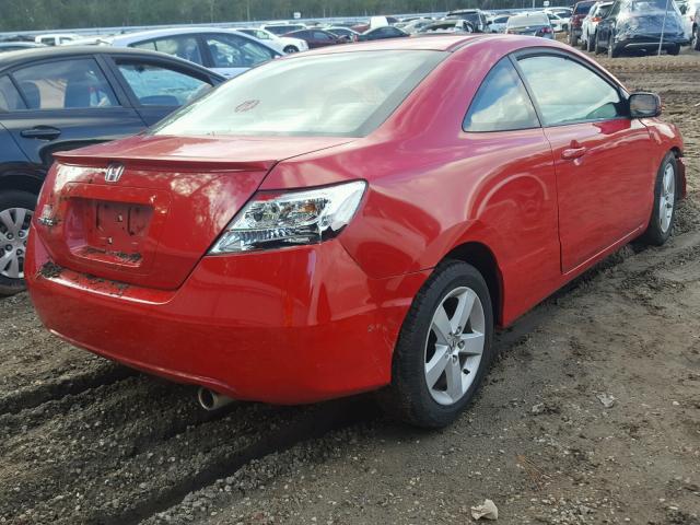 2HGFG12827H570040 - 2007 HONDA CIVIC EX RED photo 4