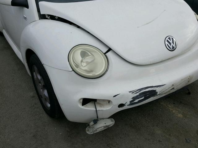 3VWCK21C52M404341 - 2002 VOLKSWAGEN NEW BEETLE WHITE photo 9