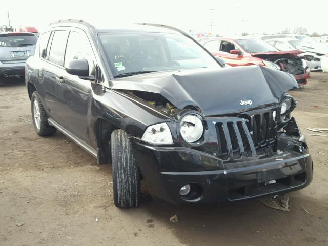 1J8FT47W37D272606 - 2007 JEEP COMPASS BLACK photo 1