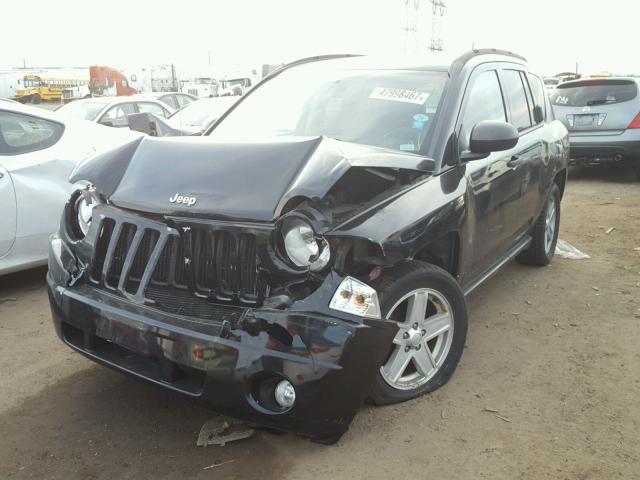 1J8FT47W37D272606 - 2007 JEEP COMPASS BLACK photo 2