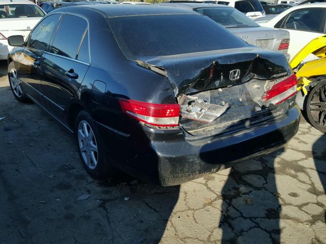 1HGCM66573A071297 - 2003 HONDA ACCORD EX BLACK photo 3