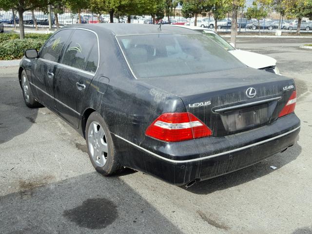 JTHBN36F340165780 - 2004 LEXUS LS 430 BLACK photo 3