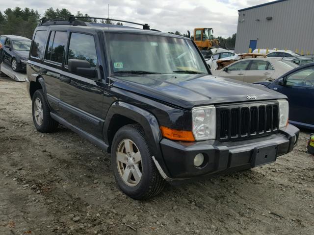 1J8HG48N16C188601 - 2006 JEEP COMMANDER BLACK photo 1