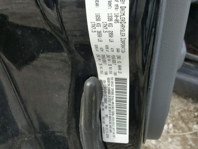 1J8HG48N16C188601 - 2006 JEEP COMMANDER BLACK photo 10