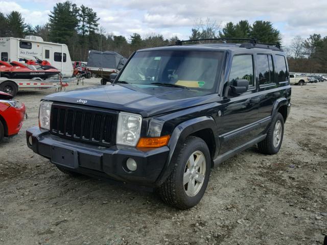 1J8HG48N16C188601 - 2006 JEEP COMMANDER BLACK photo 2