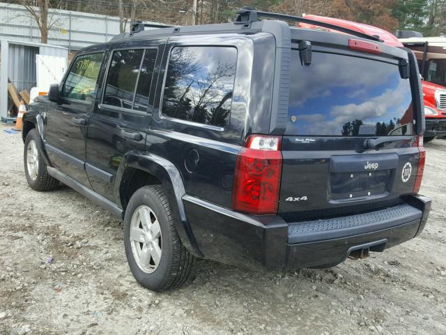 1J8HG48N16C188601 - 2006 JEEP COMMANDER BLACK photo 3
