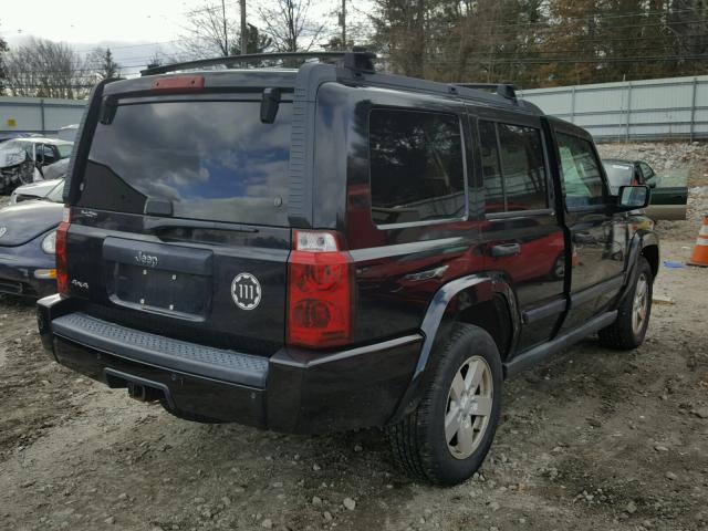 1J8HG48N16C188601 - 2006 JEEP COMMANDER BLACK photo 4