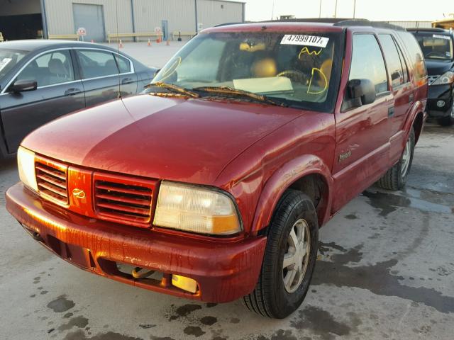 1GHDT13W8X2714191 - 1999 OLDSMOBILE BRAVADA RED photo 2