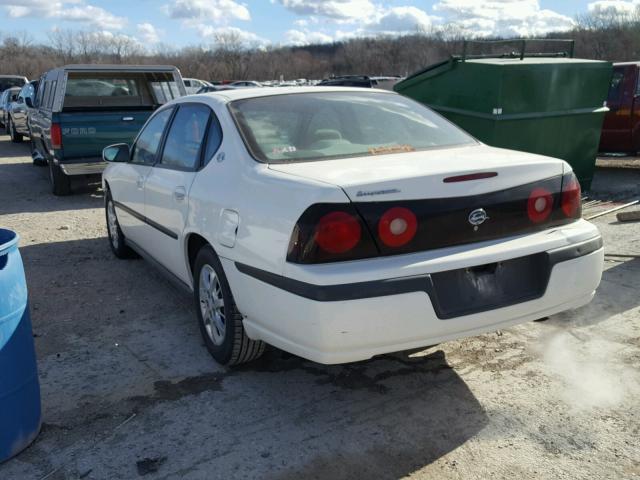 2G1WF52EX49411148 - 2004 CHEVROLET IMPALA WHITE photo 3