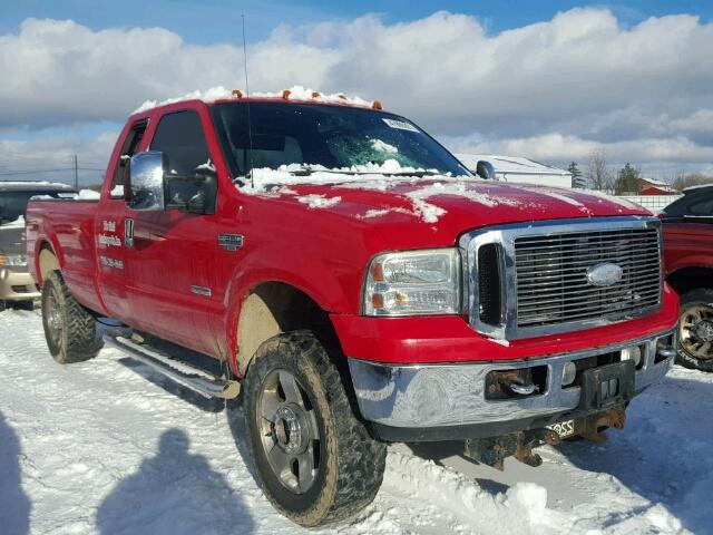 1FTWX31P67EA10239 - 2007 FORD F350 SRW S RED photo 1