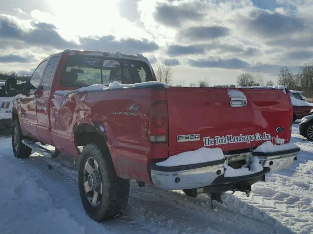 1FTWX31P67EA10239 - 2007 FORD F350 SRW S RED photo 3