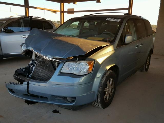 2A8HR54P38R714373 - 2008 CHRYSLER TOWN & COU BLUE photo 2