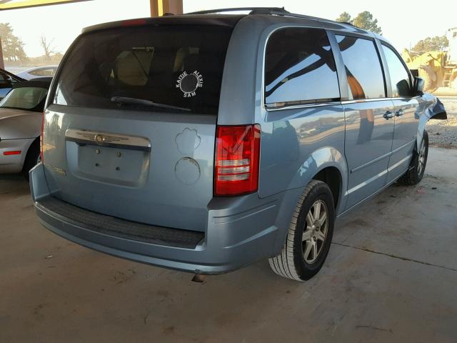 2A8HR54P38R714373 - 2008 CHRYSLER TOWN & COU BLUE photo 4