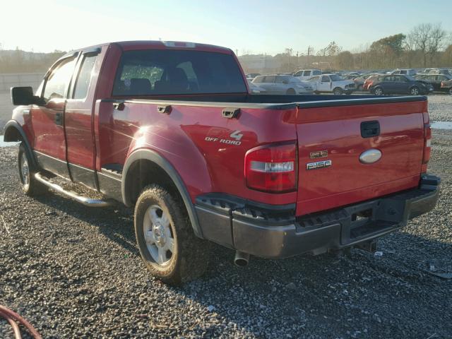 1FTPX04507KC52135 - 2007 FORD F150 RED photo 3