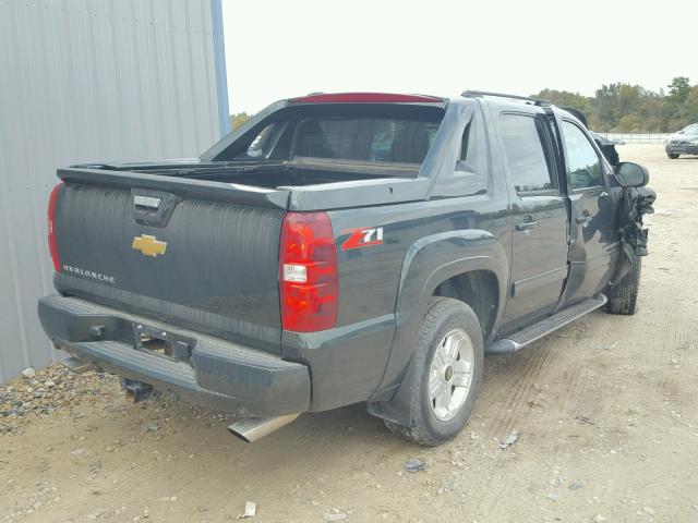 3GNMCFE08DG254598 - 2013 CHEVROLET AVALANCHE GREEN photo 4