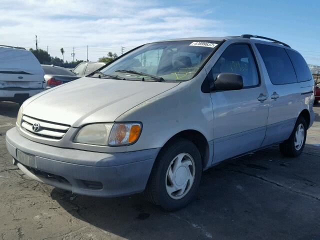 4T3ZF13C61U376720 - 2001 TOYOTA SIENNA LE GRAY photo 2