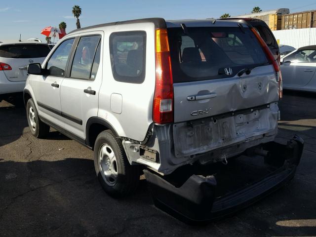 JHLRD68403C008904 - 2003 HONDA CR-V LX SILVER photo 3