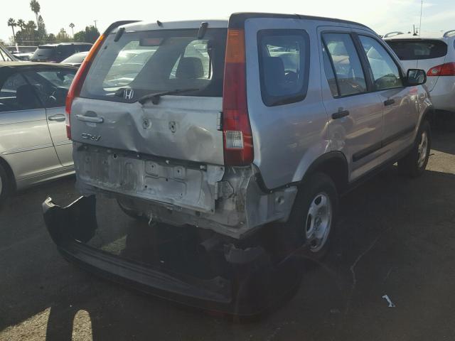 JHLRD68403C008904 - 2003 HONDA CR-V LX SILVER photo 4