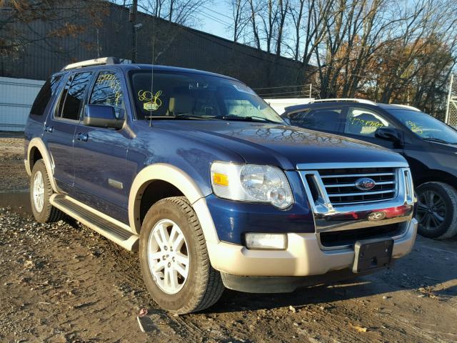 1FMEU74E27UB85448 - 2007 FORD EXPLORER E BLUE photo 1