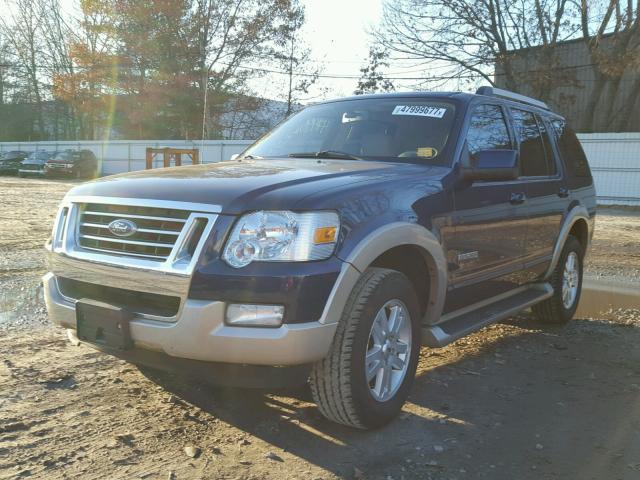 1FMEU74E27UB85448 - 2007 FORD EXPLORER E BLUE photo 2