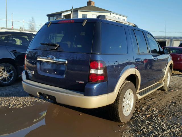 1FMEU74E27UB85448 - 2007 FORD EXPLORER E BLUE photo 4