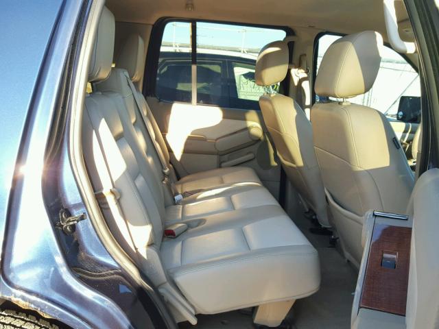1FMEU74E27UB85448 - 2007 FORD EXPLORER E BLUE photo 6