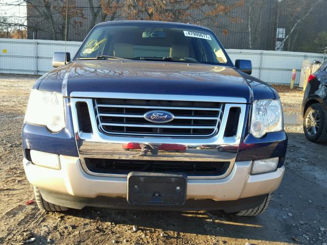 1FMEU74E27UB85448 - 2007 FORD EXPLORER E BLUE photo 9