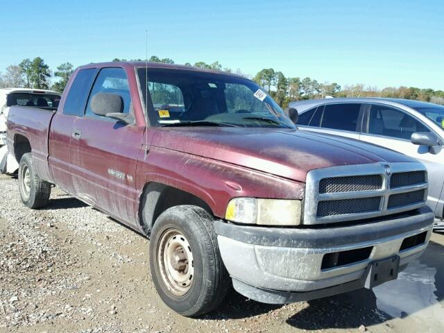 3B7HC13Y71G812300 - 2001 DODGE RAM 1500 MAROON photo 1