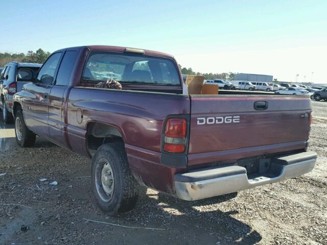 3B7HC13Y71G812300 - 2001 DODGE RAM 1500 MAROON photo 3