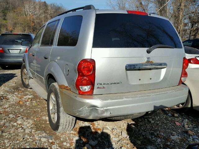 1D4HB48N34F237995 - 2004 DODGE DURANGO SL SILVER photo 3