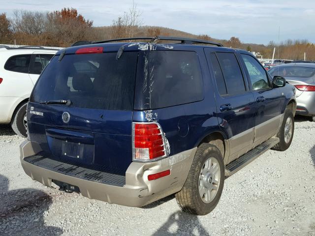 4M2ZU66K74ZJ09302 - 2004 MERCURY MOUNTAINEE BLUE photo 4