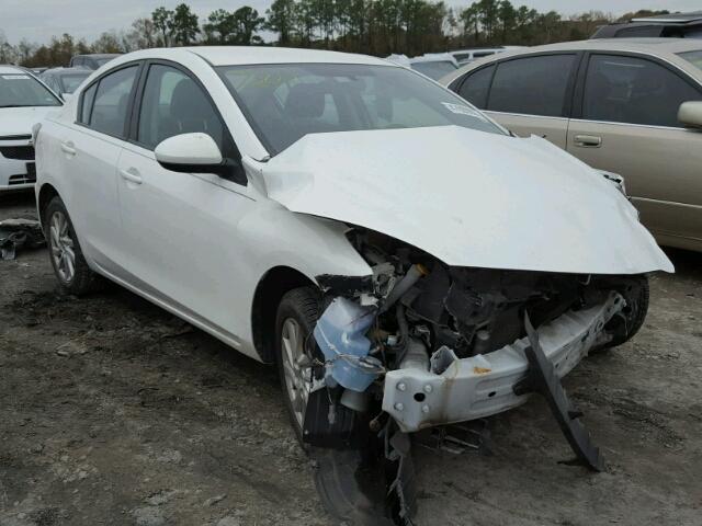 JM1BL1V75C1616609 - 2012 MAZDA 3 I WHITE photo 1