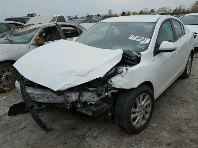 JM1BL1V75C1616609 - 2012 MAZDA 3 I WHITE photo 2