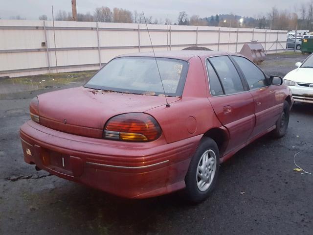 1G2NE52T7VM567810 - 1997 PONTIAC GRAND AM S RED photo 4