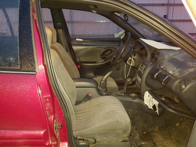 1G2NE52T7VM567810 - 1997 PONTIAC GRAND AM S RED photo 5