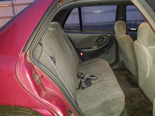 1G2NE52T7VM567810 - 1997 PONTIAC GRAND AM S RED photo 6